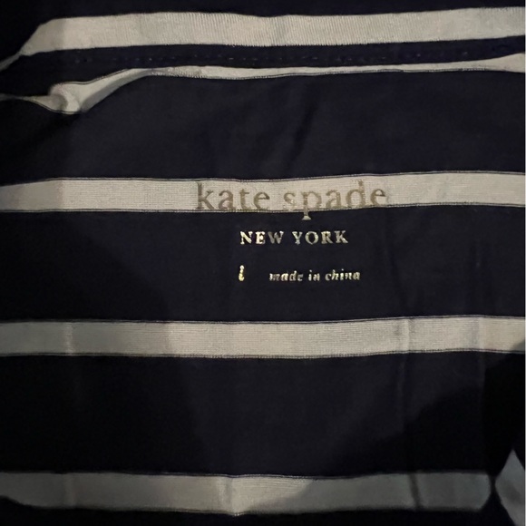 Kate spade cropped pant PJ set - striped with Boston terrier - Picture 4 of 5